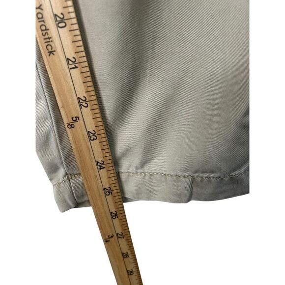 Loft Outlet Pants Womens Size Medium Beige Textured Jogger Woven Lyocell Tapered - Picture 9 of 10